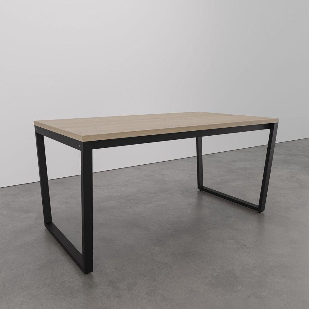 Mesa de Jantar 180x90cm Estilo Industrial Concept CabeCasa MadeiraMadeira Acácia/Preto