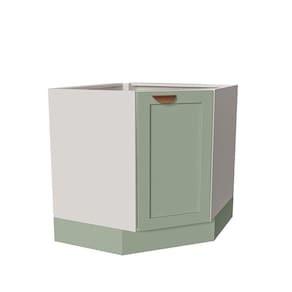 Balcão de Canto Oblíquo Sem Tampo Arizona CabeCasa MadeiraMadeira Branco/Menta