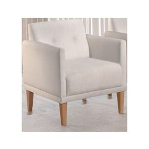 Poltrona Helena 1 Lugar com Base Fixa de Madeira Due Decor