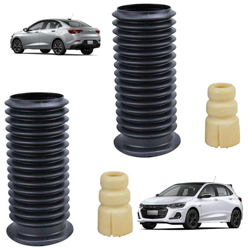 Kit 2 Batente E Coifa Dianteira Gm Onix Plus 1.0 12v Turbo 2019 A 2024