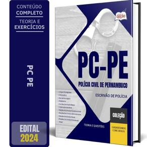 Caderno Questões Pc Pe 2024 Escrivão Polícia 500 Questões