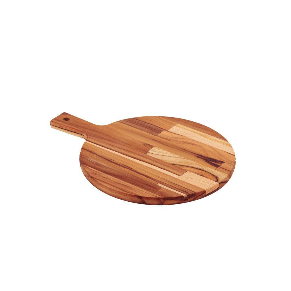 TABUA REDONDA COM CABO 40x30cm MADEIRA