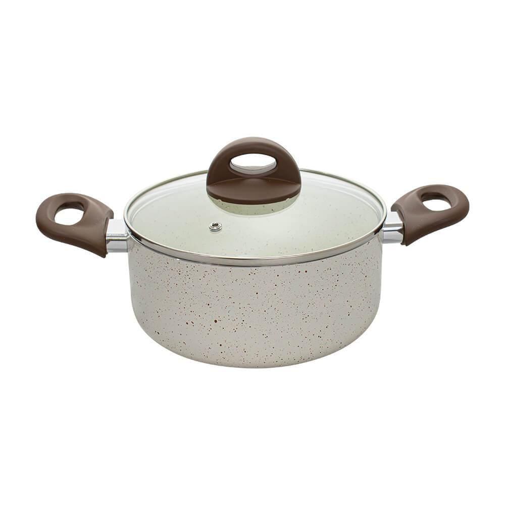 Caçarola Antiaderente Cerâmica Vanilla 20Cm Brinox 02.08.99/0588