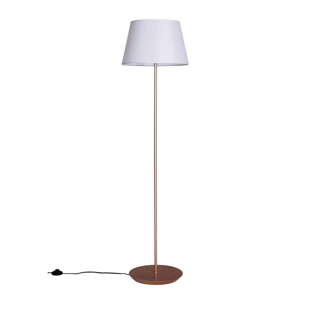 Luminária De Chão Slim Madeira 1,63m Cúpula 0,30x0,50m - Madelustre
