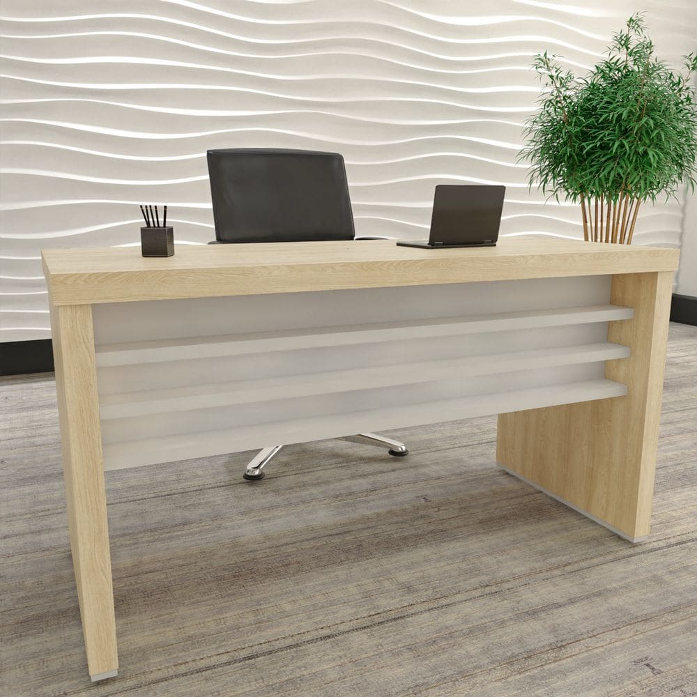 Mesa Tamburato 1400 - Carvalho/Branco 6197