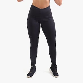 Calça Legging Feminina Preta Cintura Alta Academia Fitness