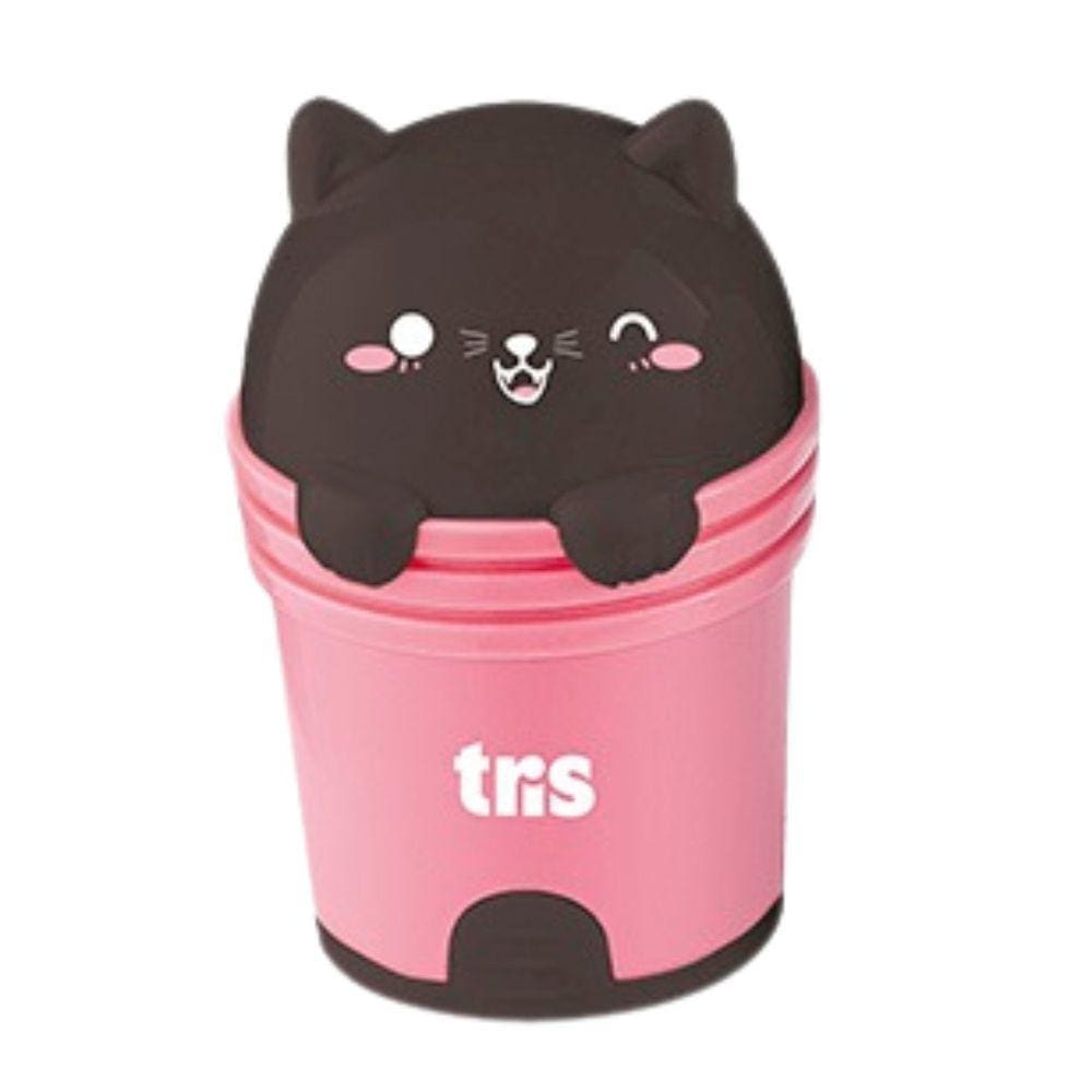 Apontador + Borracha Escolar Gatinha Kitty 1 Unidade - Tris | Gata | Fofa | Delicada | Decorada