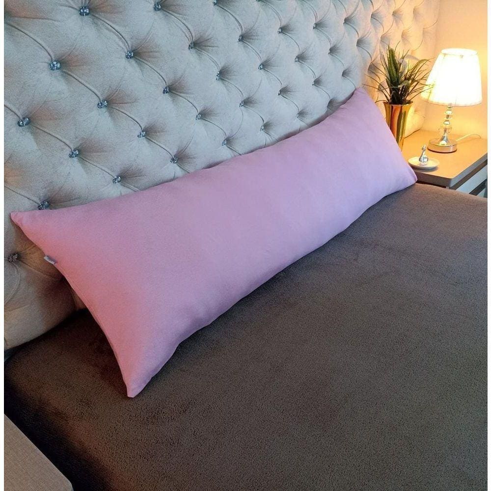 Travesseiro De Corpo Com Fronha Rosa