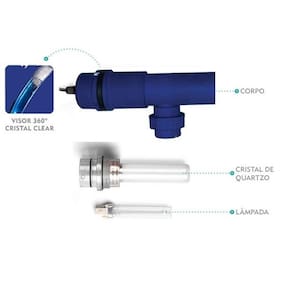 Ultra Violeta Mega U.V. 36 W. Pvc Trata 4,8M³/H. - Bivolt - Pooltec