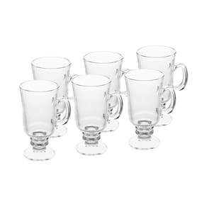 Conjunto 6 Taças de Vidro para Cappuccino 250ml Lyor