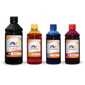4 Tinta Para HP Smart Tank 724 581 674 1,25L BK Pigmentado