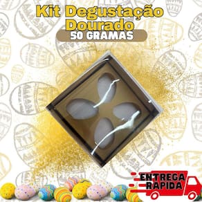 10 Caixas Para 4 Ovos De Páscoa 50g  Com Visor
