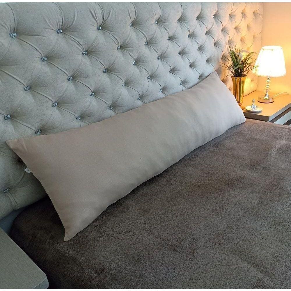 Travesseiro De Corpo Com Fronha Marrom