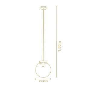 Pendente Esphera Vintage Dourado Ø15-30cm - Madelustre