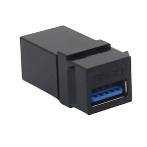Conector Usb Emenda Keystone - Preto
