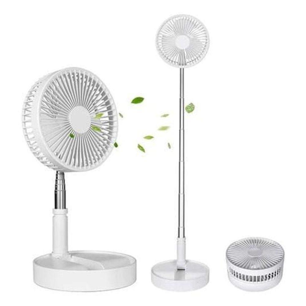 Ventilador Portátil Dobrável, Silencioso E Ajustável Aliviar