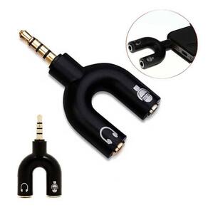 Adaptador Para Fone Headset Microfone P2 X P3 Áudio