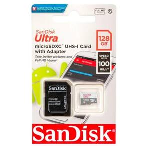 Cartão Memória Micro Sd Sandisk Ultra 128Gb, Versatilidade