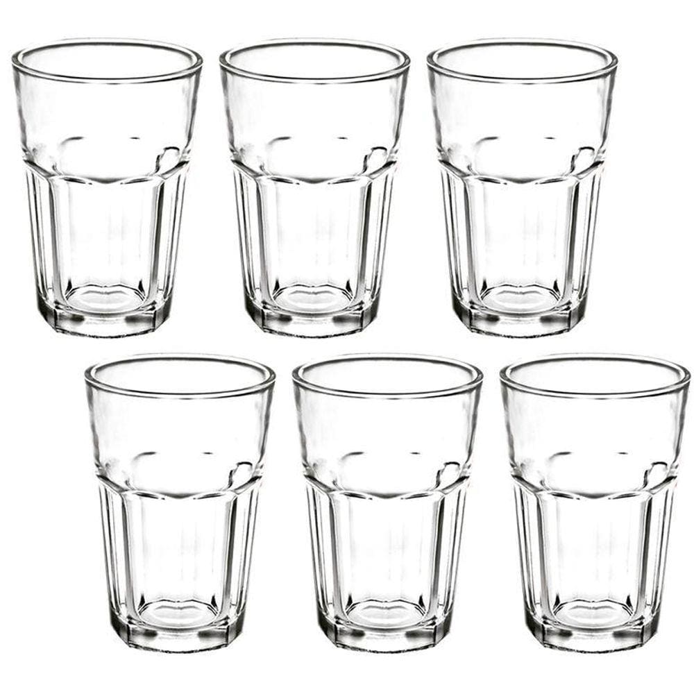 Conjunto 6 Copos Vidro Casual 350Ml Class Home