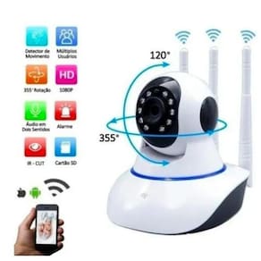 Babá Eletrônica Câmera Wifi Visão Noturna, Monitoramento