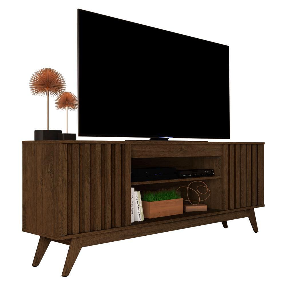 Rack para Sala de TV 60" 65" 2 Portas Sala Buffet Malibu Wood Giga Móveis