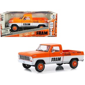 Miniatura Camionete Ford F-100 1967 Fram Oil Greenlight 1/24