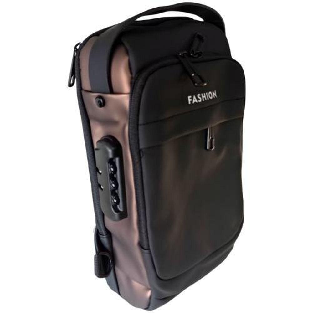 Bolsa Mochila De Ombro Anti Roubo Transversal Usb Pochete