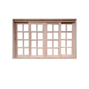 Vitro Correr Madeira Eucalipto 1,10x1,60 Cx10cm