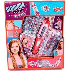 Kit Miçangas Decora Cabelo Infantil Glamour Hair Toyng