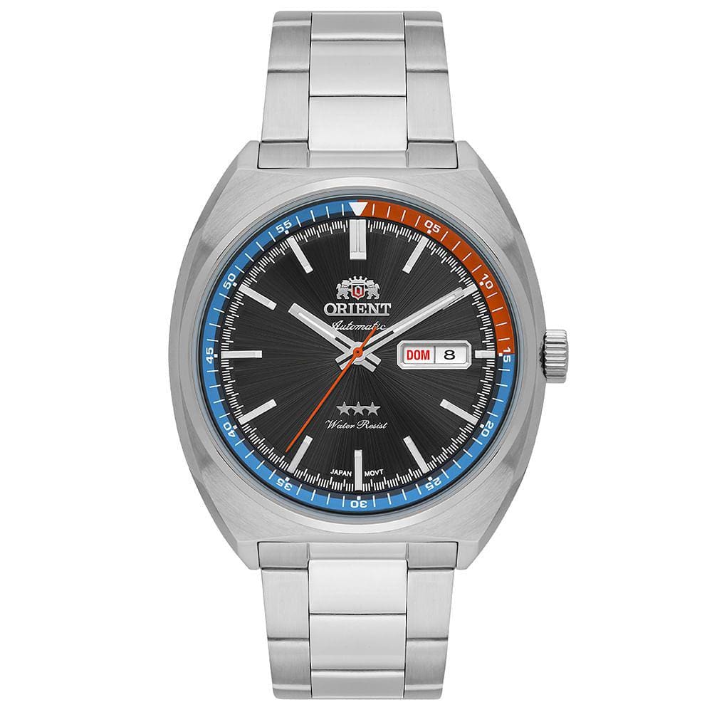 Relógio ORIENT masculino automático azul F49SS032 D1SX