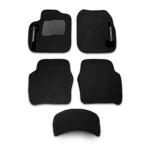 Tapete Fit 2003 2004 2005 2006 2007 2008 Carpete 5 Peças Preto Bordado Automotivo