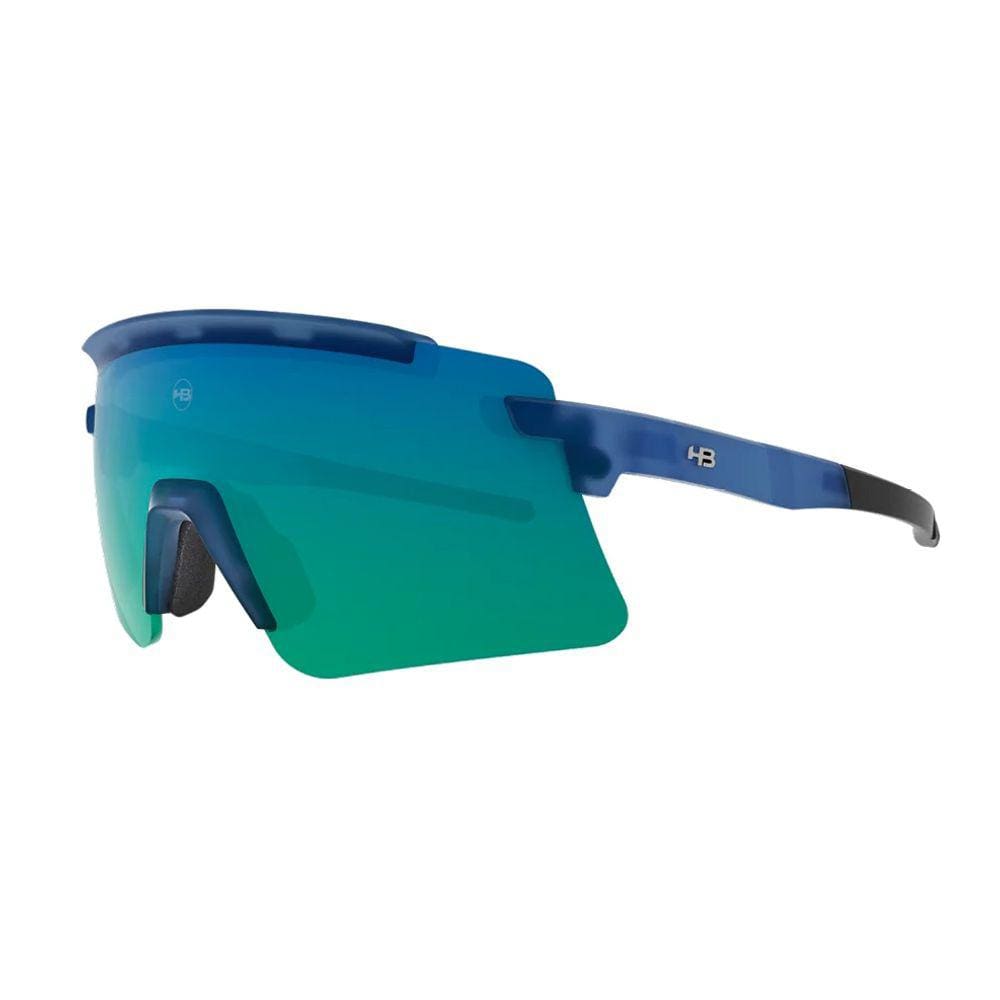 Óculos Solar Hb Apex Wavy Matte Blue/ Green Chrome