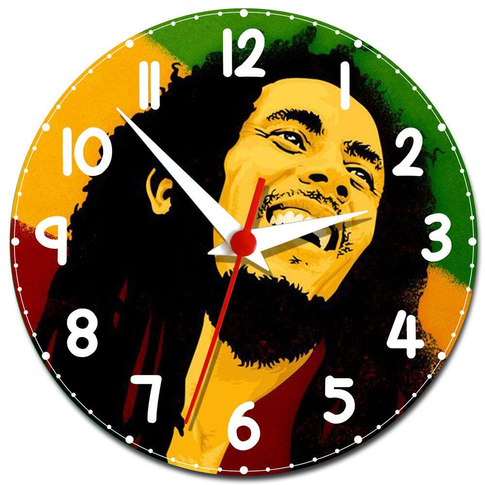 Relógio de Parede do Bob Marley Decoração