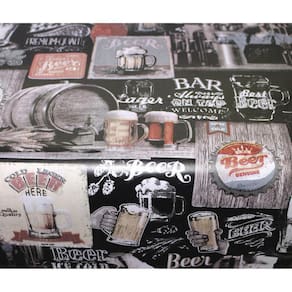 Toalha De Mesa Térmica Pvc Impermeável Beer 1,40 X 1,60M