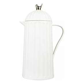Garrafa Térmica Bird Café Chá Retro Luxo Vintage 1L Branca