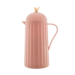 Garrafa Térmica Bird Café Chá Retro Luxo Vintage 1L Rosa