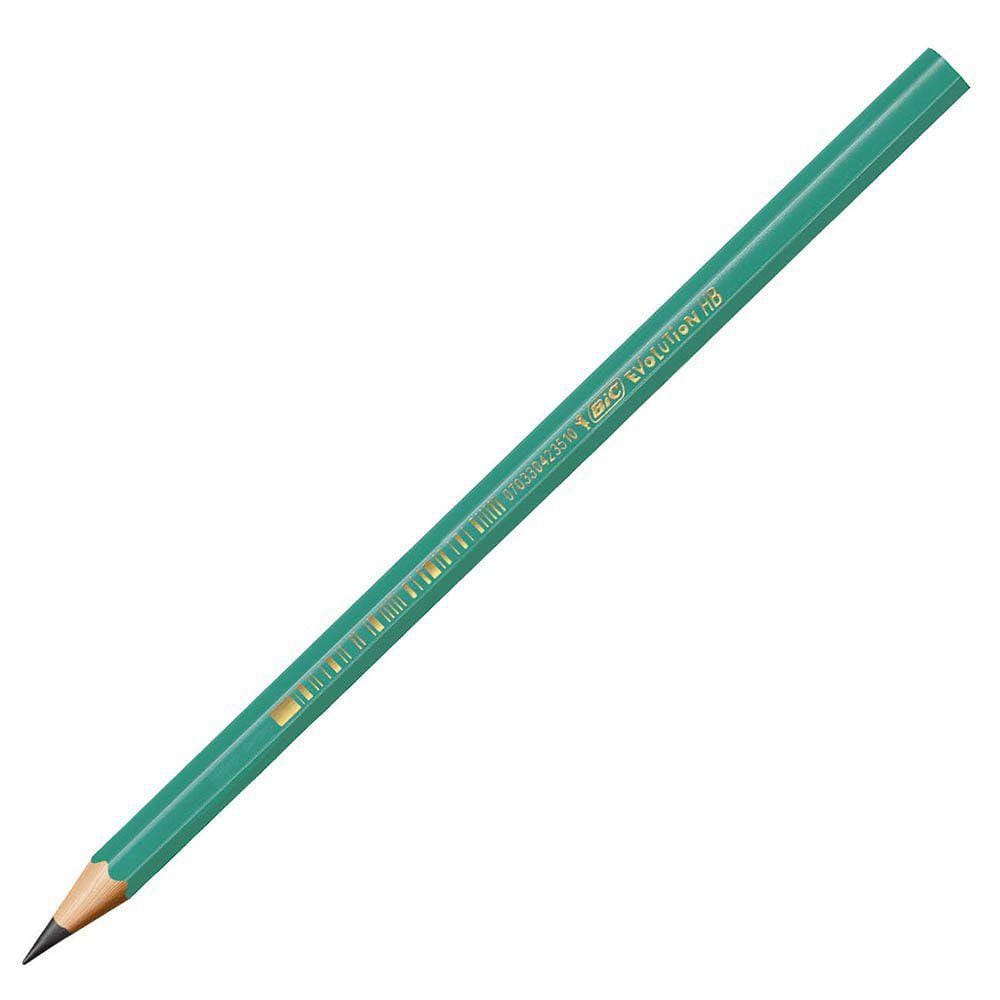 Lápis Preto BIC Evolution Corpo Verde Hexagonal Grafite HB2 - 1 UN