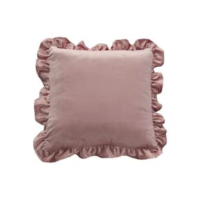 Kit 02 Capas De Almofadas Babado 45X45 - Premium Luxo Rosa