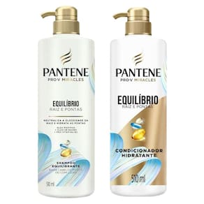 Shampoo + Condicionador Pantene Pro-V Equilíbrio Raiz E Pontas 510Ml