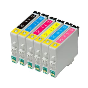 Kit Cartucho Para Epson RX500 T048120 a 486 CMYK compatível