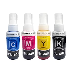 Kit Refil de Tinta Para Epson L395 T664120 CMYK compatível