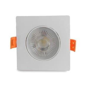 Kit 10 Spot De Embutir Easy Led Quadrado Branco 7W 4000K