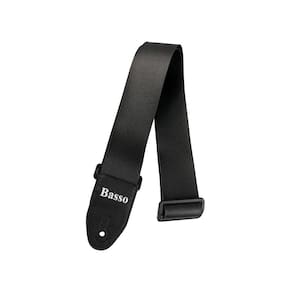 Correia Basso Ny-01 Sintético Lisa Preta Para Guitarra Violão
