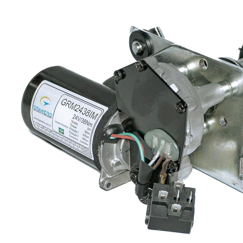 Conjunto Pantográfico Do Limpador Torino G7 2017 a 2021 Lado Passageiro Com Motor Limpador 24V Manivela - GRANERo