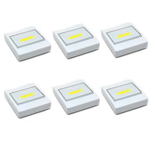 Kit 6 Luminárias Portáteis Interruptor Luz de LED