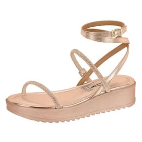 Sandalia Plataforma Feminina Brilho Strass Vizzano 6492.405