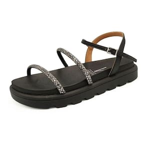 Sandalia Plataforma Feminina Strass Vizzano 6459.123