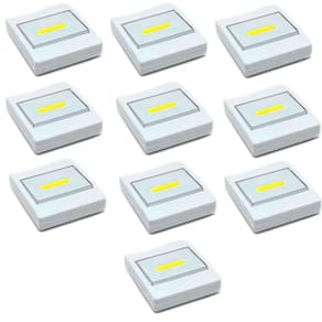 Kit 10 Luminárias Portáteis Interruptor Luz de LED