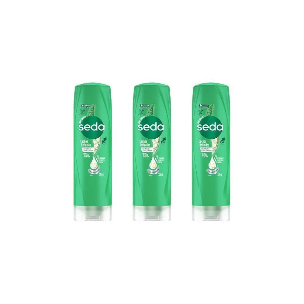 Condicionador Seda 325Ml Cachos Definidos-Kit C/3Un