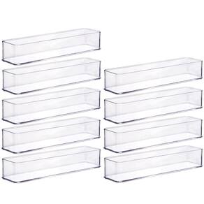 Organizador de plástico acrílico 29,2 x 7,3 x 5,45 cm H1 9 unidades Plasutil ref.15448